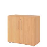 Flügeltürenschrank SMART 2 Ordnerhöhen | Breite 80 cm | Buche/Buche