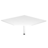 Trapezplatte 120 x 120 cm | Wei� classic | St�tzfu� wei�