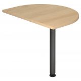 Ansatztisch 60 x 80 cm | Eiche | St�tzfu� graphit