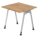 Schreibtisch ALPHA | 80 x 80 cm | Eiche Rustikal