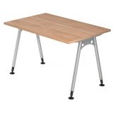 Schreibtisch ALPHA | 120 x 80 cm | Nussbaum hell