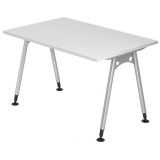 Schreibtisch ALPHA | 120 x 80 cm | Weiss classic 
