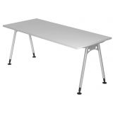 Schreibtisch ALPHA | 180 x 80 cm | Lichtgrau
