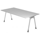 Schreibtisch ALPHA | 200 x 100 cm | Lichtgrau