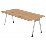Schreibtisch ALPHA | 200 x 100 cm | Eiche Rustikal