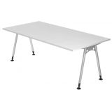 Schreibtisch ALPHA | 200 x 100 cm | Weiß classic