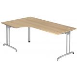 Schreibtisch BETA | Eckwinkelform 200 x 120 cm | Eiche