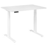 Sitz-Steh-Schreibtisch BUSINESS white | elektrisch höhenverstellbar | B120 x T80 cm | Weiß classic