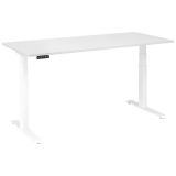 Sitz-Steh-Schreibtisch BUSINESS white | elektrisch höhenverstellbar | B180 x T80 cm | Weiß classic
