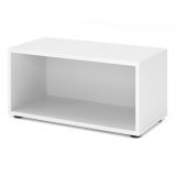 Aktenregal 1 Ordnerh�he FLEXWALL | 80 cm breit | Weiss