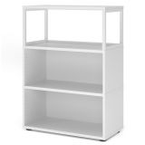 Aktenregal 3 Ordnerh�hen FLEXWALL mit 1 OH offen | 80 cm breit | Weiss 