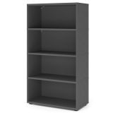 Aktenregal 4 Ordnerh�hen FLEXWALL | 80 cm breit | Graphit 