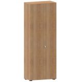 Garderobenschrank 6 OH COMFORT | 80 cm breit | Korpus Nussbaum hell | Front Nussbaum hell