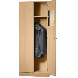 Garderobenschrank 5OH SOLID | 80 cm breit | Korpus Buche | Front Buche