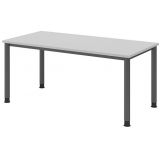 Schreibtisch HERA graphit | 160 x 80 cm | Lichtgrau