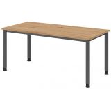 Schreibtisch HERA graphit | 160 x 80 cm | Eiche Rustikal