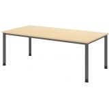Schreibtisch HERA graphit | 200 x 100 cm | Ahorn