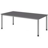 Schreibtisch HERA silver | 200 x 100 cm | Graphit