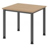 Schreibtisch HERA graphit | 80 x 80 cm | Eiche