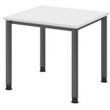 Schreibtisch HERA graphit | 80 x 80 cm | Wei� classic