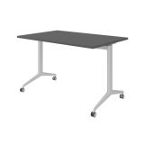 Klapptisch YPSILON | 120 x 80 cm | Graphit/Silber