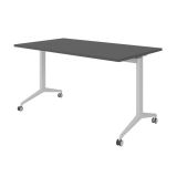 Klapptisch YPSILON | 140 x 80 cm | Graphit/Silber
