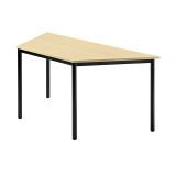 Konferenztisch Trapeztisch SOLID | 160 x 69 cm | Gestell schwarz | Platte Ahorn