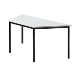 Konferenztisch Trapeztisch SOLID | 160 x 69 cm | Gestell schwarz | Platte Lichtgrau 