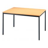 Besprechungstisch LIGHT | 120 x 80 cm | Gestell schwarz | Platte Buche