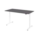 Steh-Sitz-Schreibtisch LEVEL UP white | elektrisch höhenverstellbar | B160 x T80 cm | Graphit