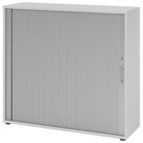 Quer-Rollladenschrank 3 Ordnerhöhen SMART | Breite 120 cm | Lichtgrau/Silber