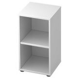 Regal 2 Ordnerhöhen COMFORT | 40 cm breit | Weiß classic