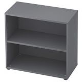 Regal 2 Ordnerhöhen COMFORT | 80 cm breit | Graphit