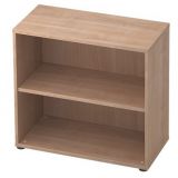 Regal 2 Ordnerhöhen COMFORT | 80 cm breit | Nussbaum hell