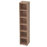Regal 6 Ordnerhöhen COMFORT | 40 cm breit | Nussbaum hell