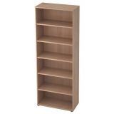 Regal 6 Ordnerh�hen COMFORT | 80 cm breit | Nussbaum hell