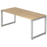 Schreibtisch RESTART | Gestell silber | 180 x 80 cm | Eiche