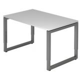 Schreibtisch RESTART | Gestell graphit | 120 x 80 cm | Lichtgrau