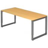 Schreibtisch RESTART | Gestell graphit | 180 x 80 cm | Buche