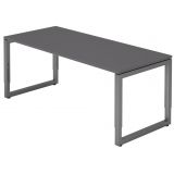 Schreibtisch RESTART | Gestell graphit | 180 x 80 cm | Graphit