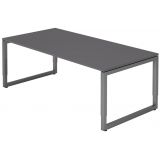 Schreibtisch RESTART | Gestell graphit | 200 x 100 cm | Graphit
