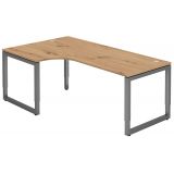 Schreibtisch RESTART | Gestell graphit | 200 x 120 cm | Eiche Rustikal