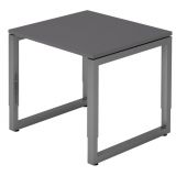 Schreibtisch RESTART | Gestell graphit | 80 x 80 cm | Graphit