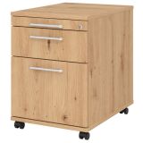 Rollcontainer PROFI | mit Hängeregisterauszug + Utensilienauszug | Eiche Rustikal