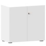 Flügeltürenschrank 2 OH COMFORT | 80 cm breit | Korpus Weiß classic | Front Weiß classic