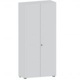Flügeltürenschrank 6 OH COMFORT | 100 cm breit | Korpus Lichtgrau | Front Lichtgrau