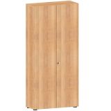 Flügeltürenschrank 6 OH COMFORT | 100 cm breit | Korpus Nussbaum hell | Front Nussbaum hell