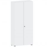 Flügeltürenschrank 6 OH COMFORT | 100 cm breit | Korpus Weiß classic | Front Weiß classic