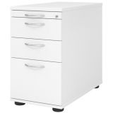 Standcontainer COMFORT | mit 2 Schüben + Hängeregisterauszug | Weiß classic