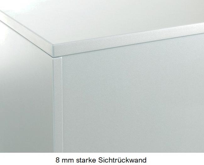 Schrankregal mit 3 OH Türen 6 Ordnerhöhen | Breite 80 cm